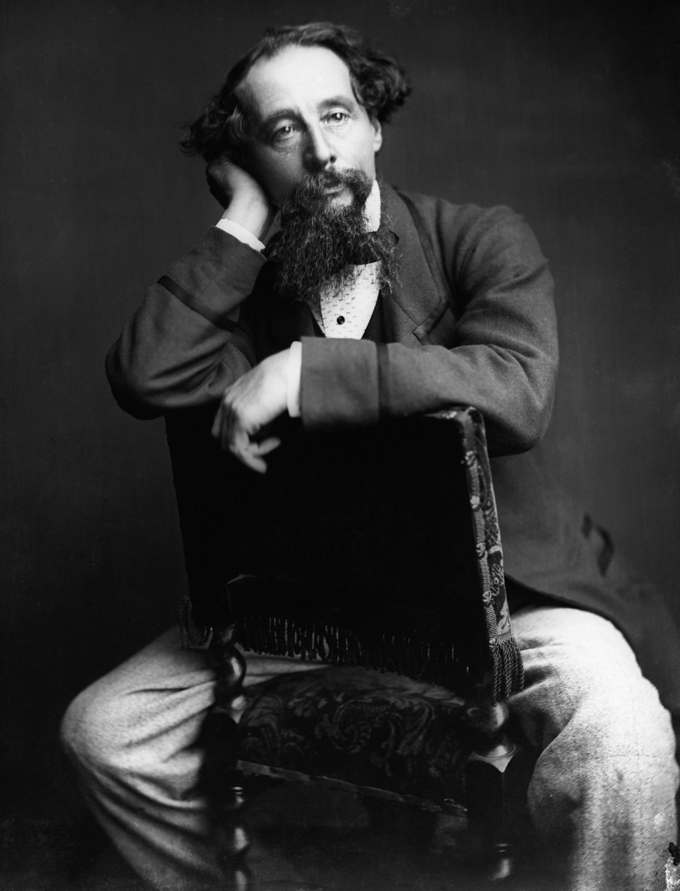 Portræt af Charles Dickens 1812-1870. af Herbert Watkins