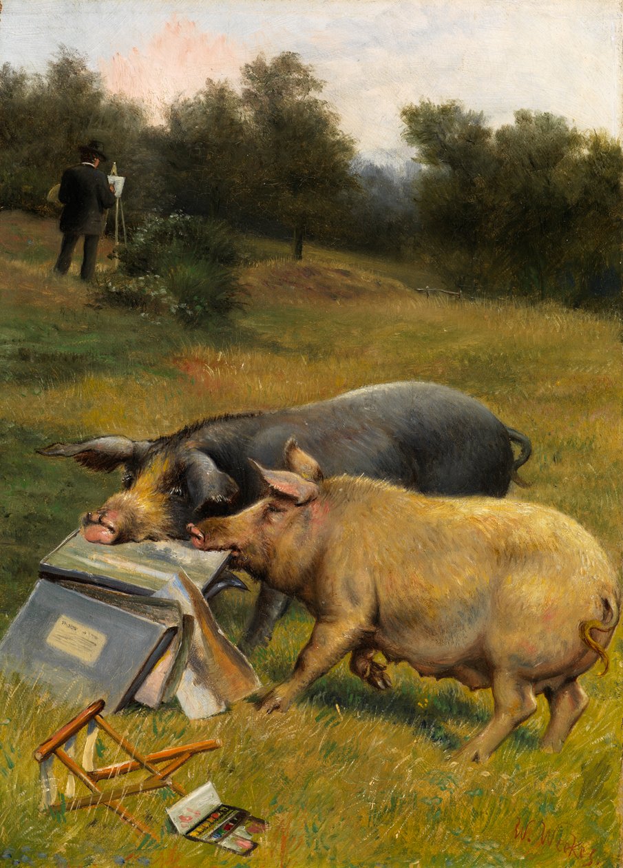 God smag (olie på lærred) af Herbert William Weekes