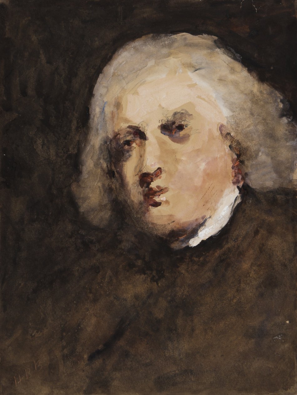 Dr. Johnson, efter Reynolds (wc & gouache på papir) af Hercules Brabazon Brabazon