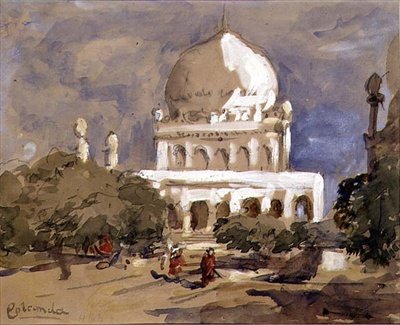 Golconda (akvarel, gouache på papir) af Hercules Brabazon Brabazon