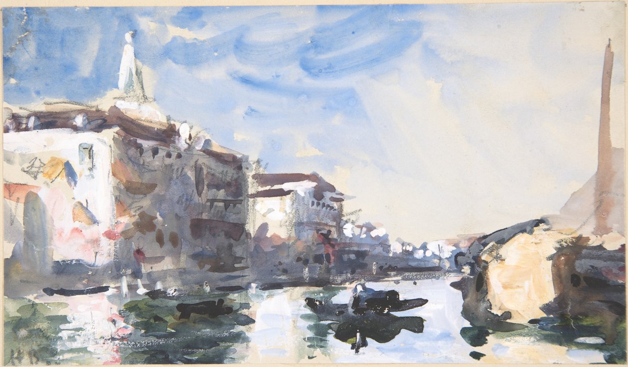 Scene ved Canal Grande, Venedig af Hercules Brabazon Brabazon
