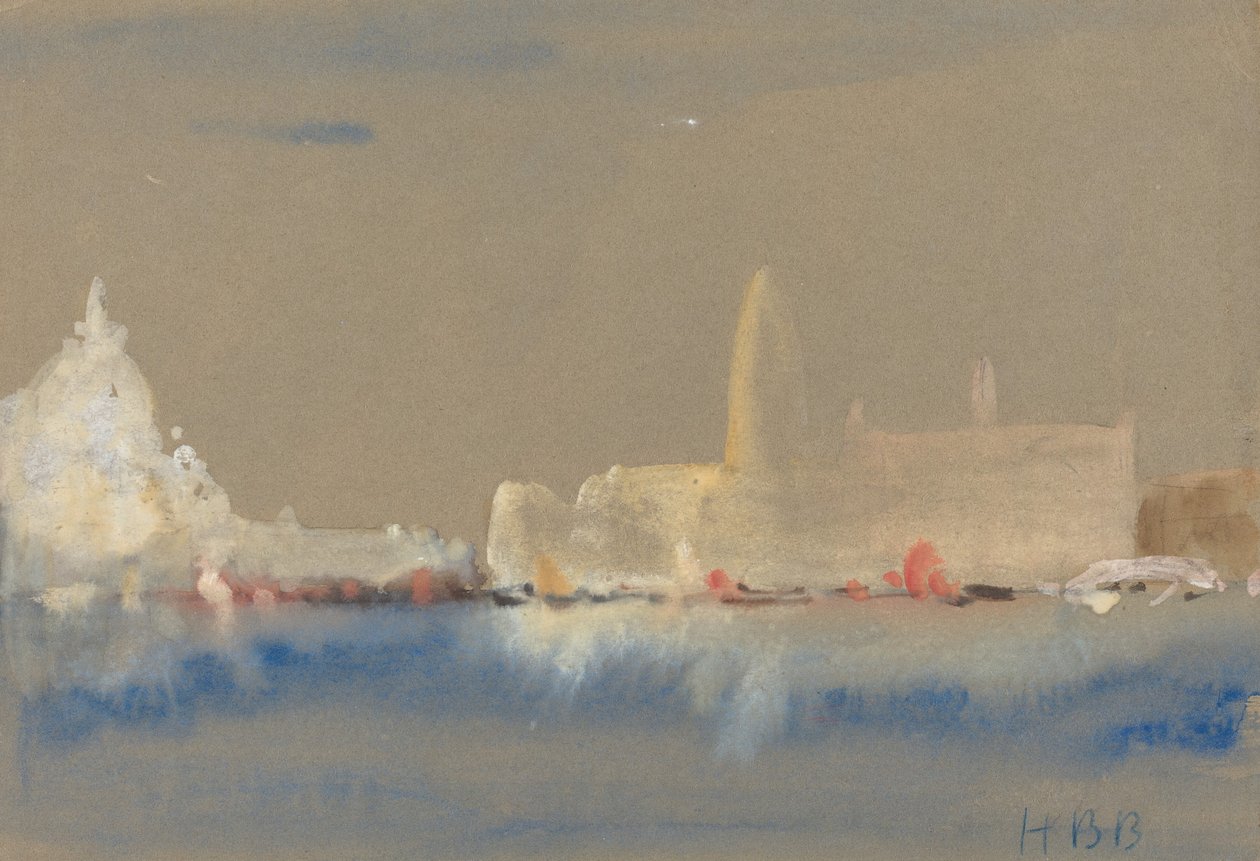 Salutten og Dogepaladset fra Bacino di San Marco. af Hercules Brabazon Brabazon