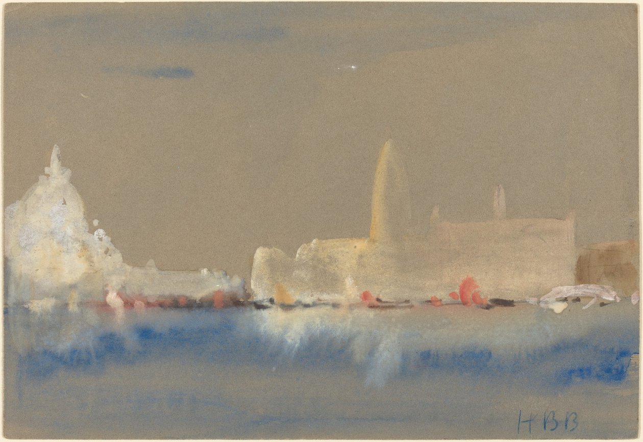 Salutten og Dogepaladset fra Bacino di San Marco af Hercules Brabazon Brabazon