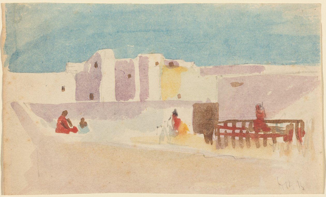 Mure i en nordafrikansk by af Hercules Brabazon Brabazon