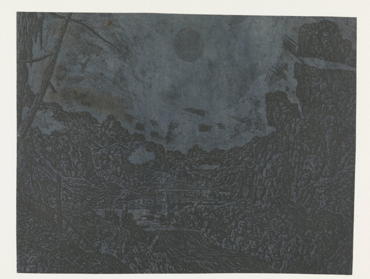 Landskab med et vandfald, anden version Landskab med et vandfald: anden version af Hercules Segers