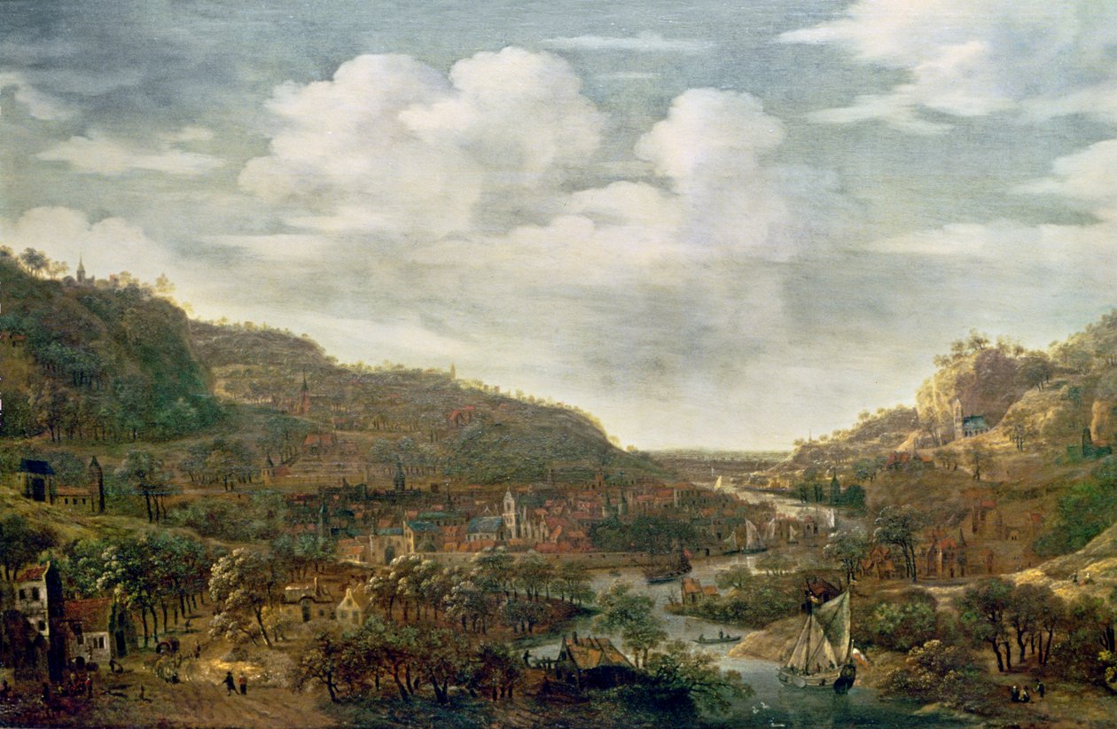 Udsigt over Rhineland, 17. århundrede af Herman the Younger Saftleven