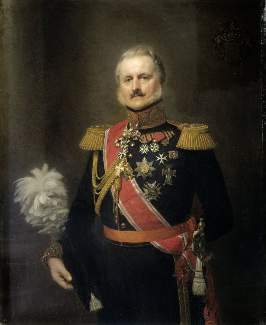 Antonie Frederick Jan Floris Jacob Baron van Omphal (1788-1863), generalløjtnant af Herman Antonie de Bloeme