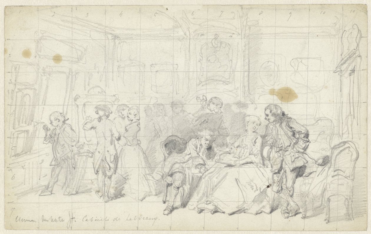 Kunstpåskønnelse i et gammelt hollandsk hus Cabinet de tableaux (titel på objekt) af Herman Frederik Carel ten Kate