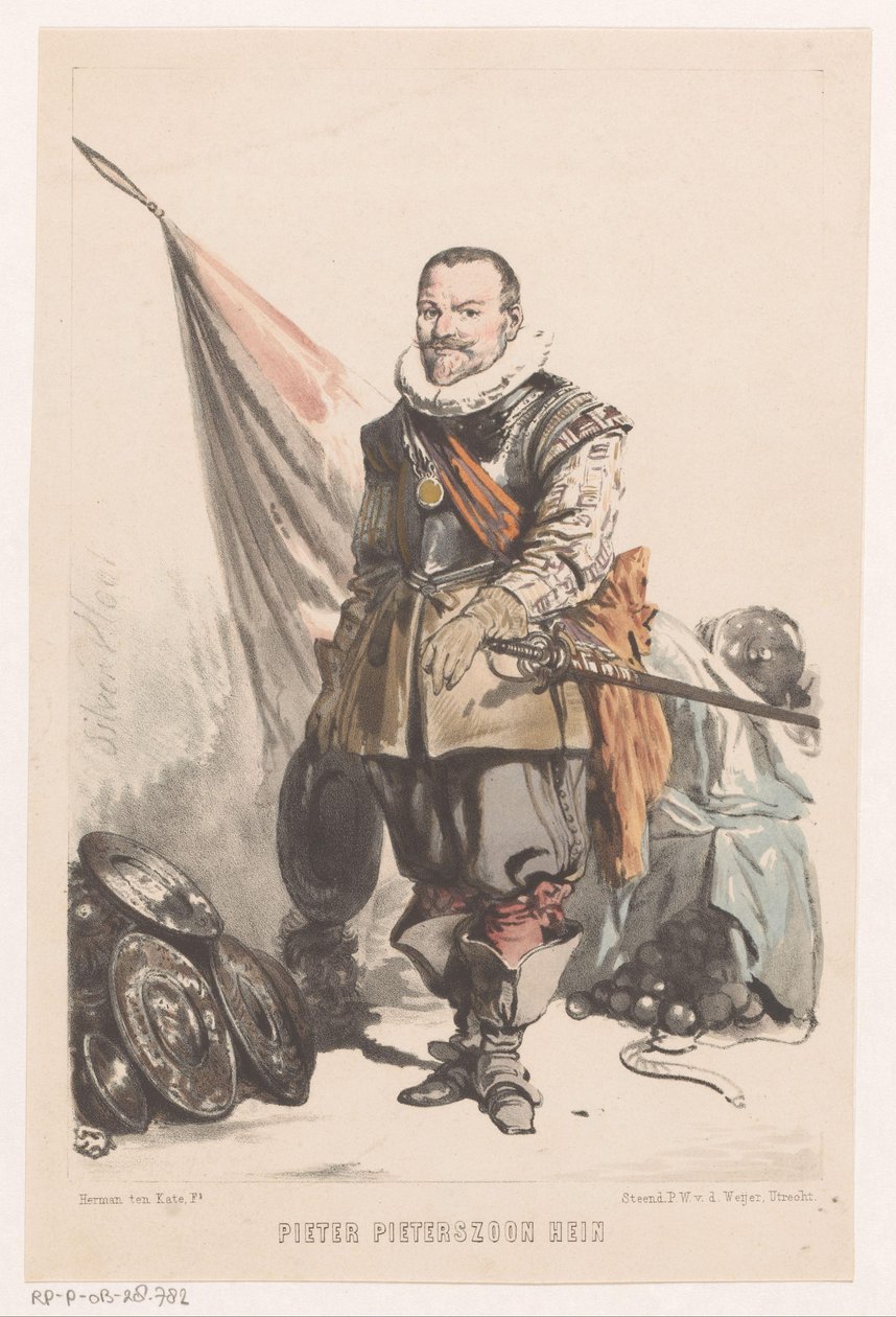 Pieter Pieterszoon Hein (titel på objekt) af Herman Frederik Carel ten Kate