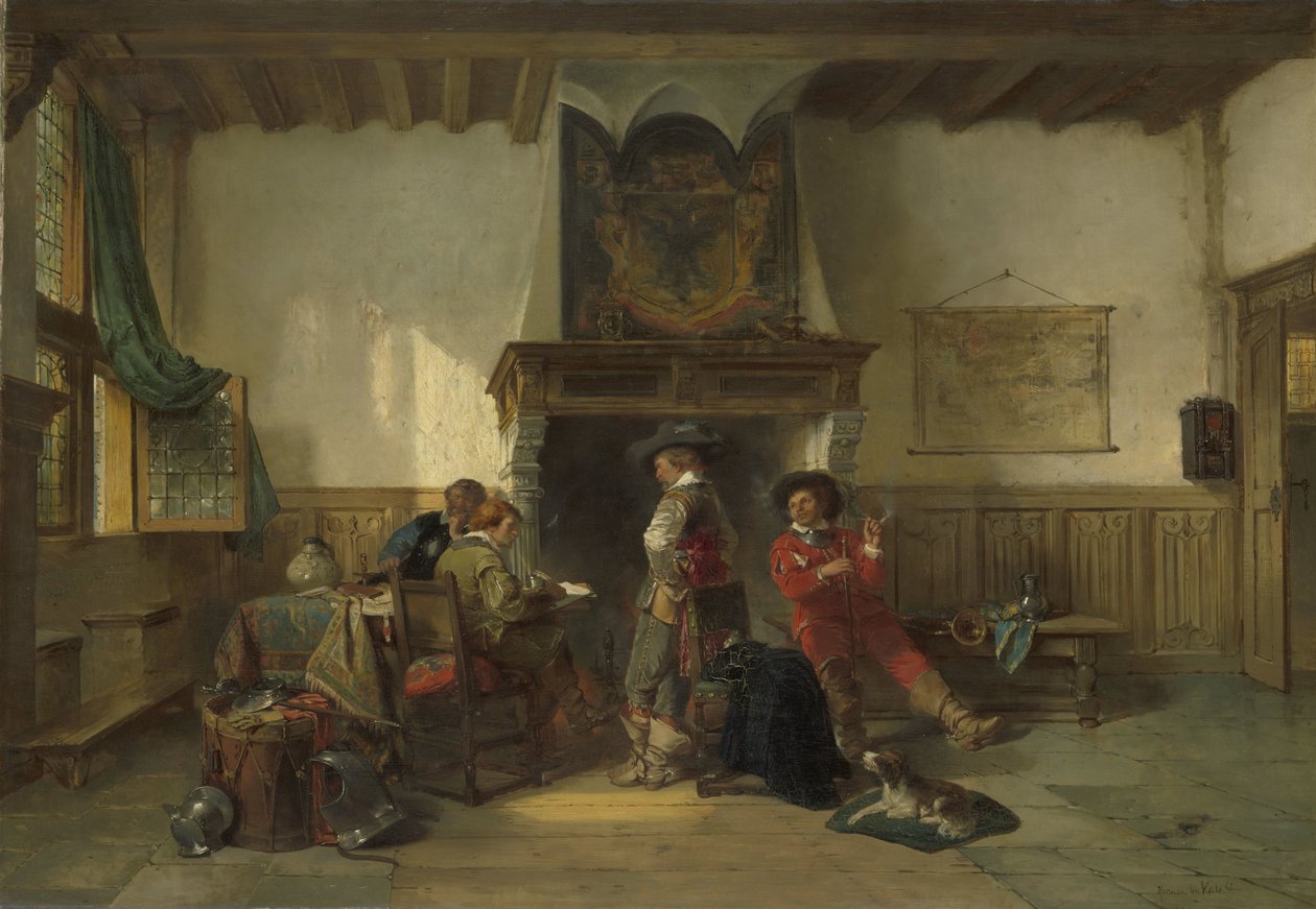 Soldater i et vagtværelse af Herman Frederik Carel ten Kate