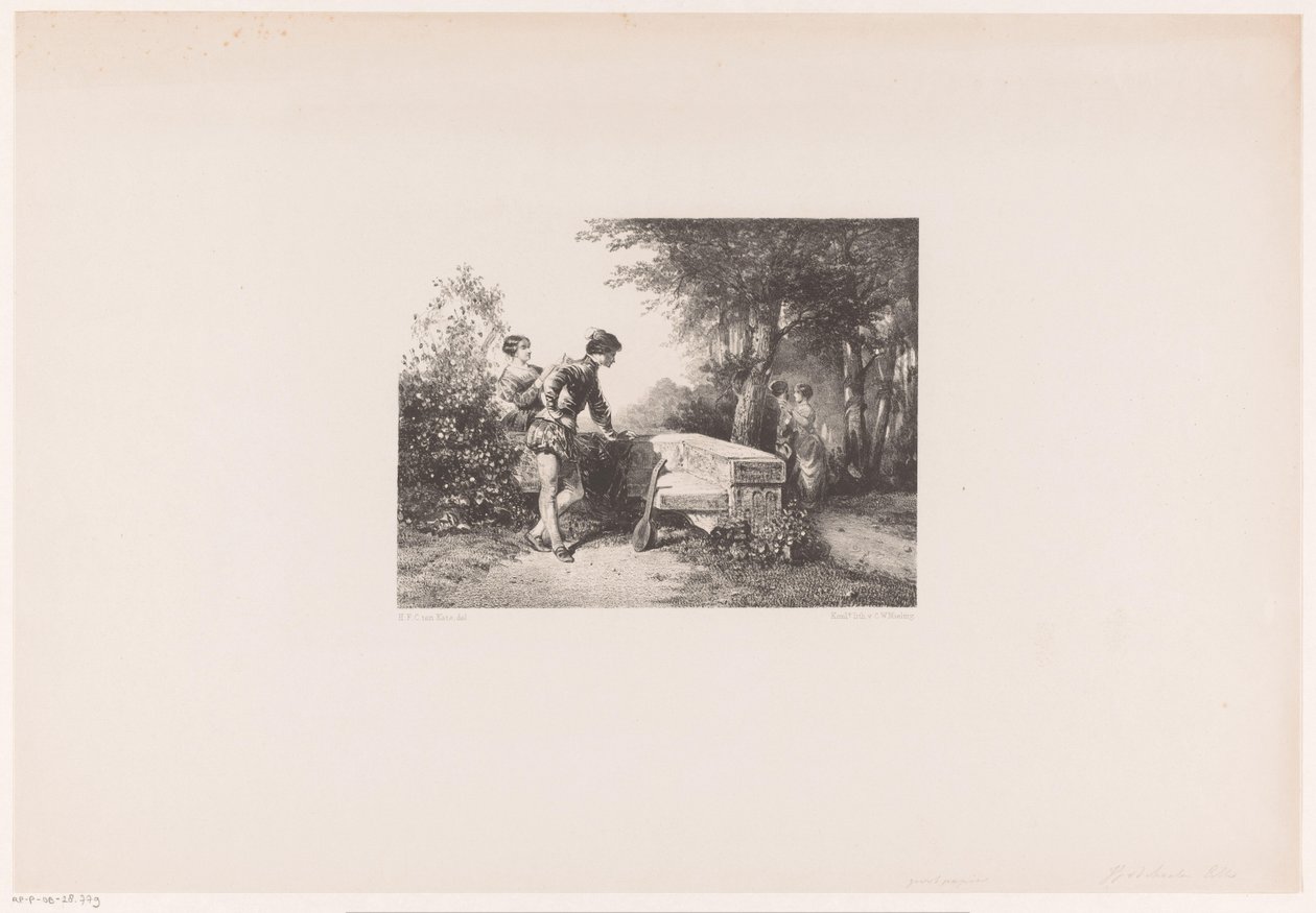 To par i en park af Herman Frederik Carel ten Kate