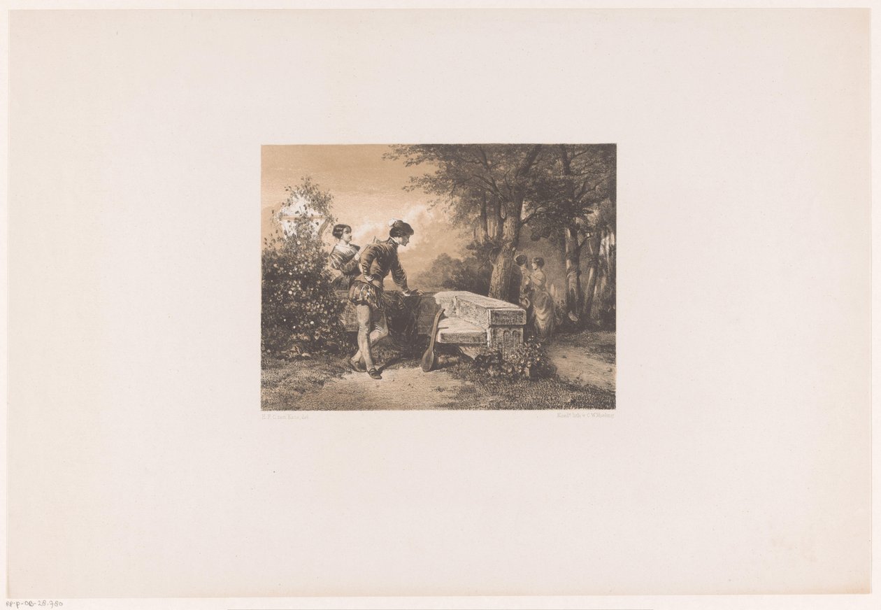 To par i en park af Herman Frederik Carel ten Kate