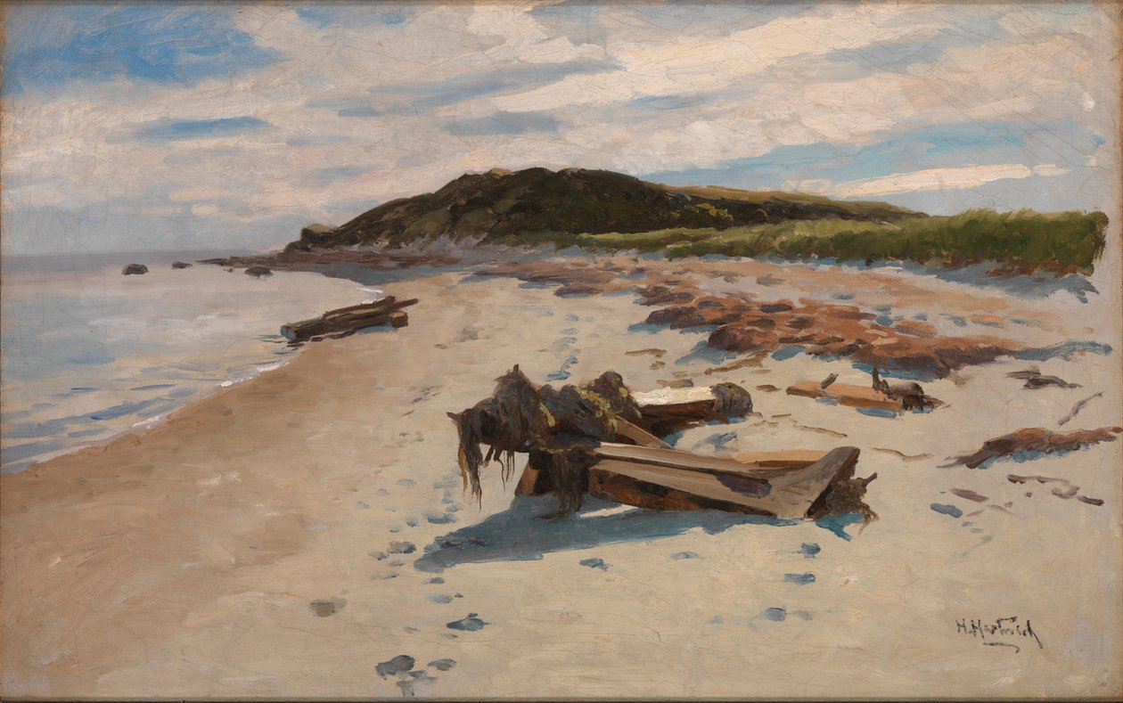 Cape Cod, Strand, 1894. af Herman Hartwich