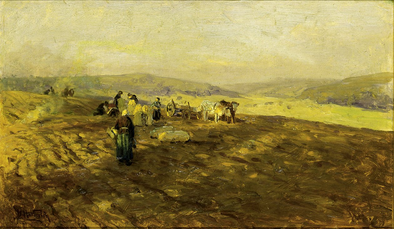 Potato Gleaners, n.d. af Herman Hartwich