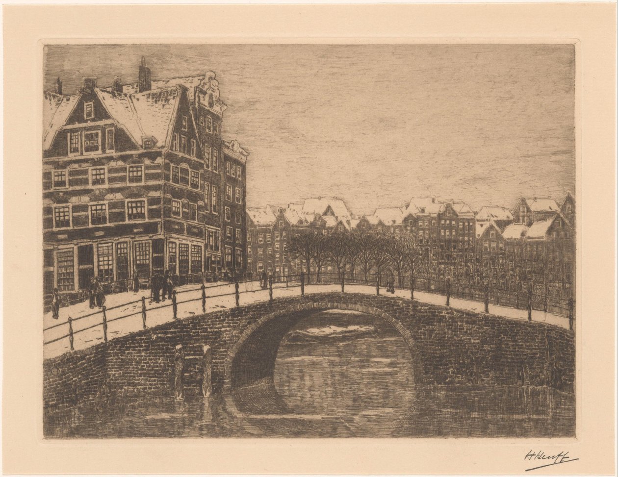 Velsmagende lås i Amsterdam af Herman Heuff (signed by artist)