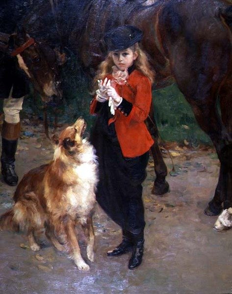 Detalje af den unge rytter af Herman Richir