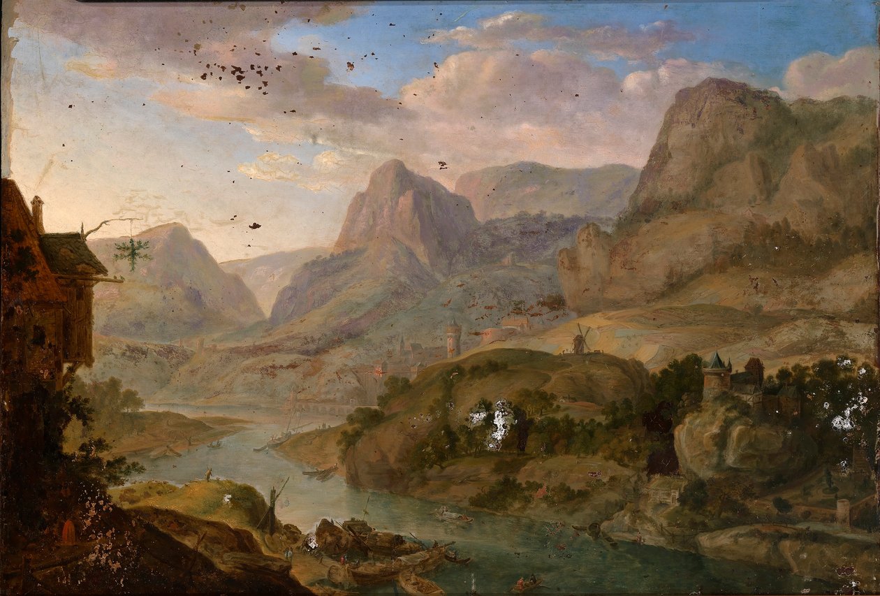Landskab af Herman Saftleven
