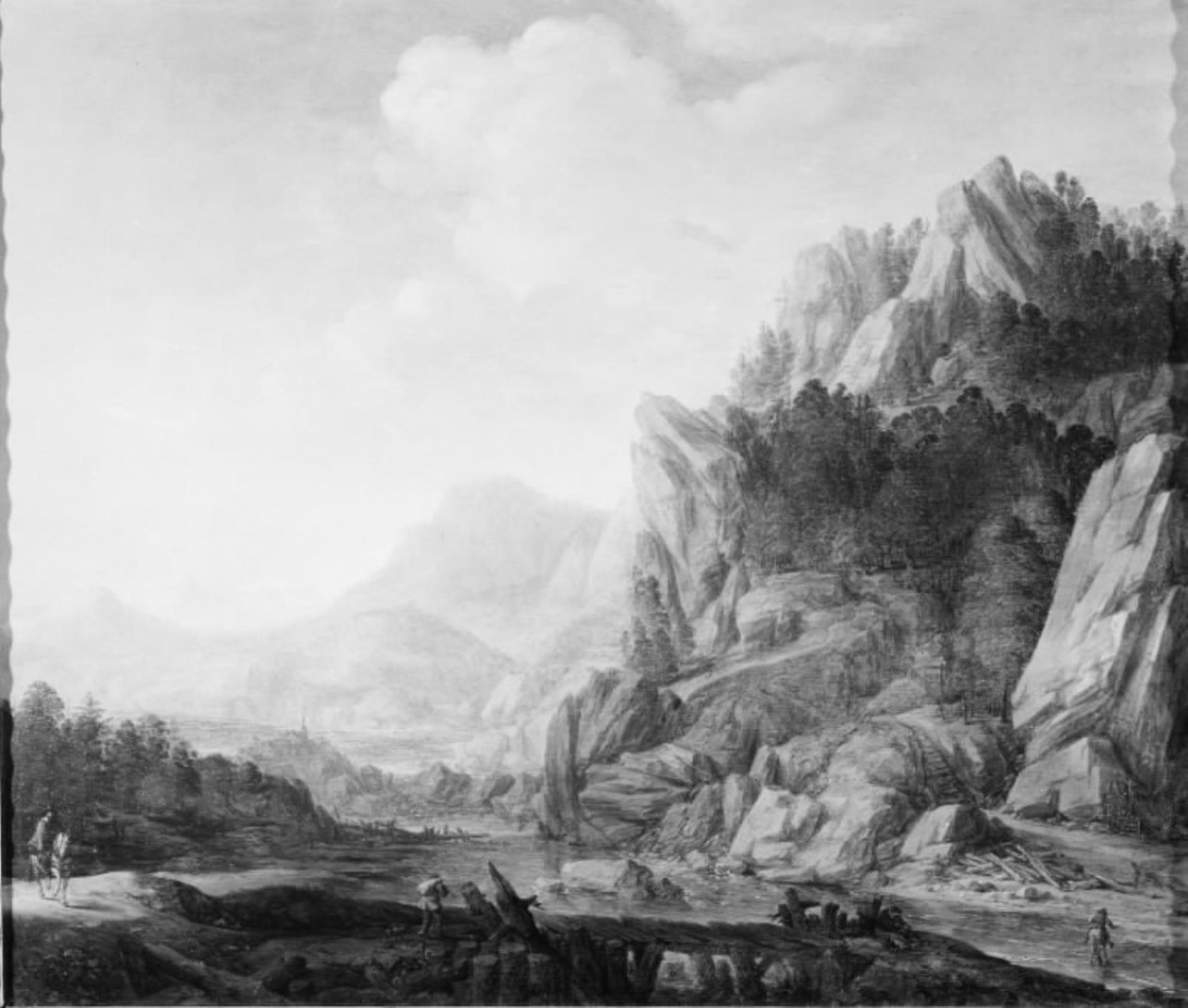 Flodlandskab af Herman Saftleven