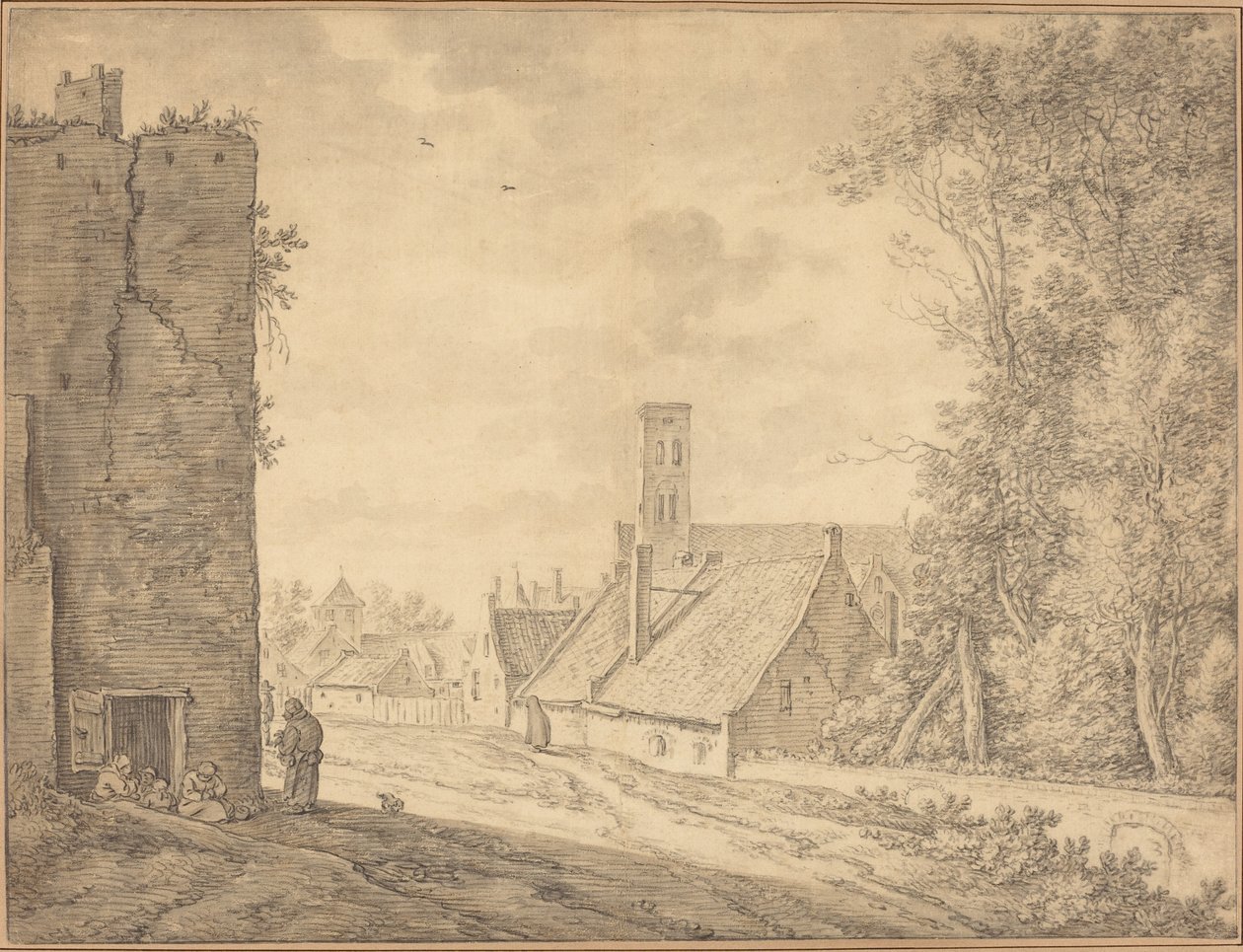 Landsbylandskab af Herman Saftleven