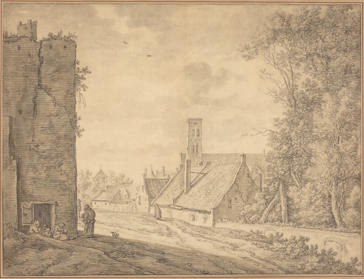 Landsbylandskab af Herman Saftleven
