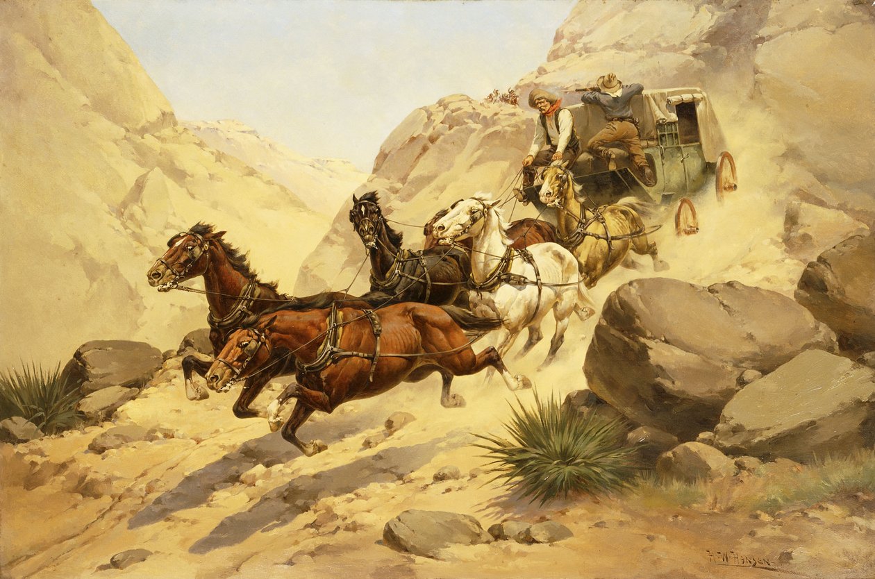 Angreb på diligencen, af Herman Wendleborg Hansen