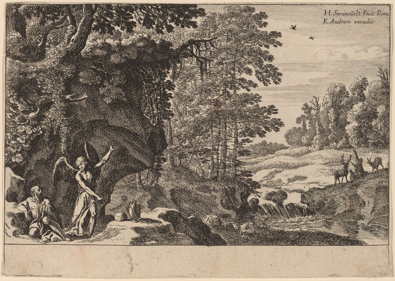 Elias i ørkenen af Herman van Swanevelt