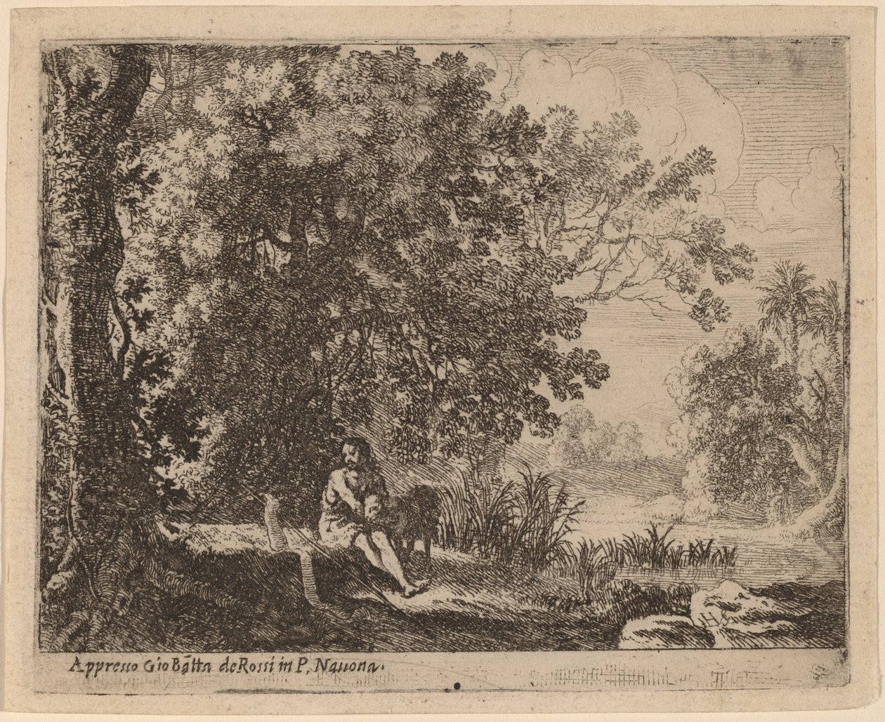 Johannes Døberen i ørkenen af Herman van Swanevelt