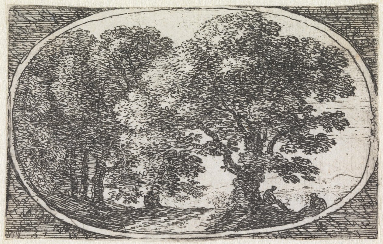 Landskab (nr. 10 fra serien: Variae campestrum fantasiae) af Herman van Swanevelt