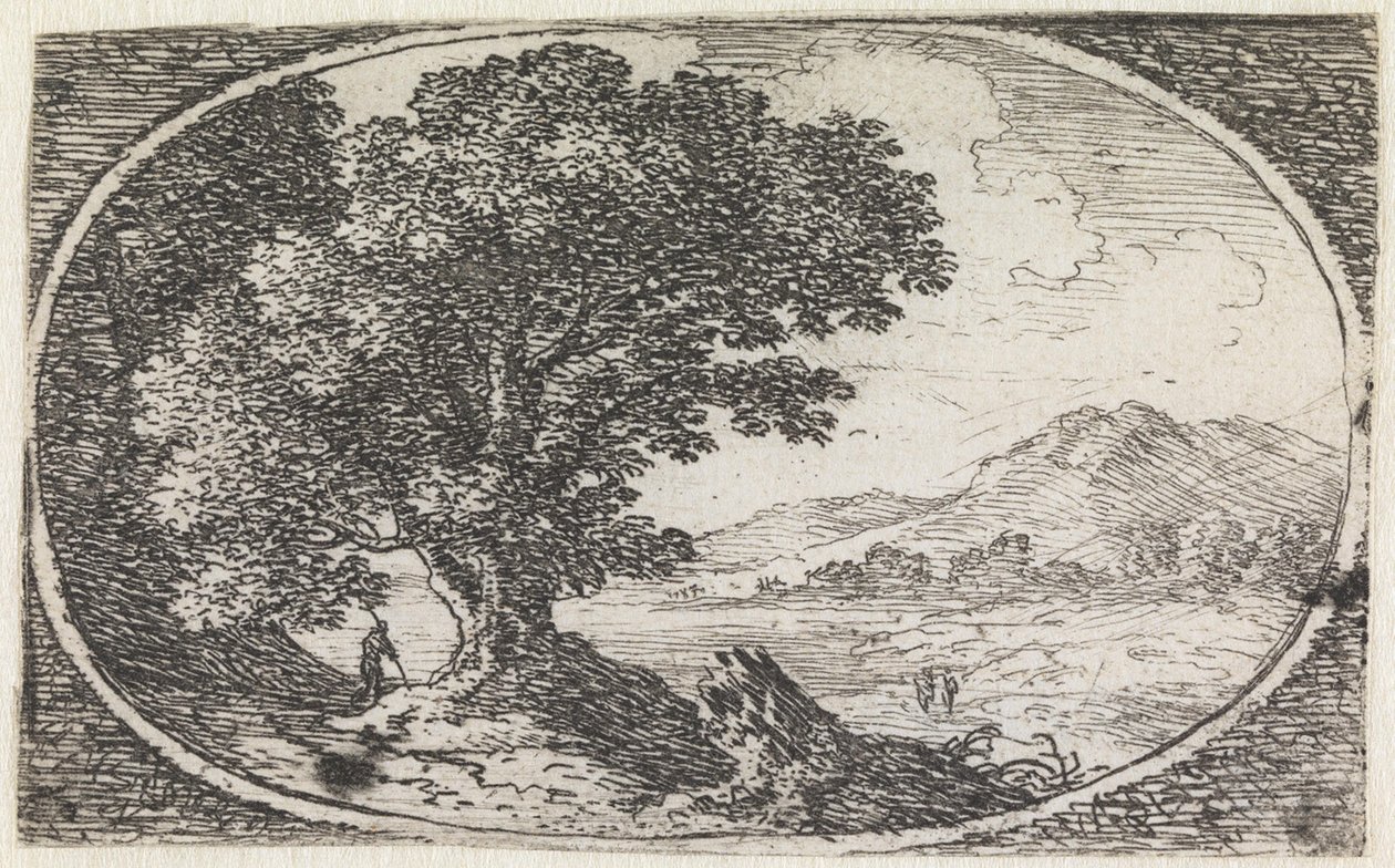 Landskab (nr. 13 fra serien: Variae campestrum fantasiae) af Herman van Swanevelt
