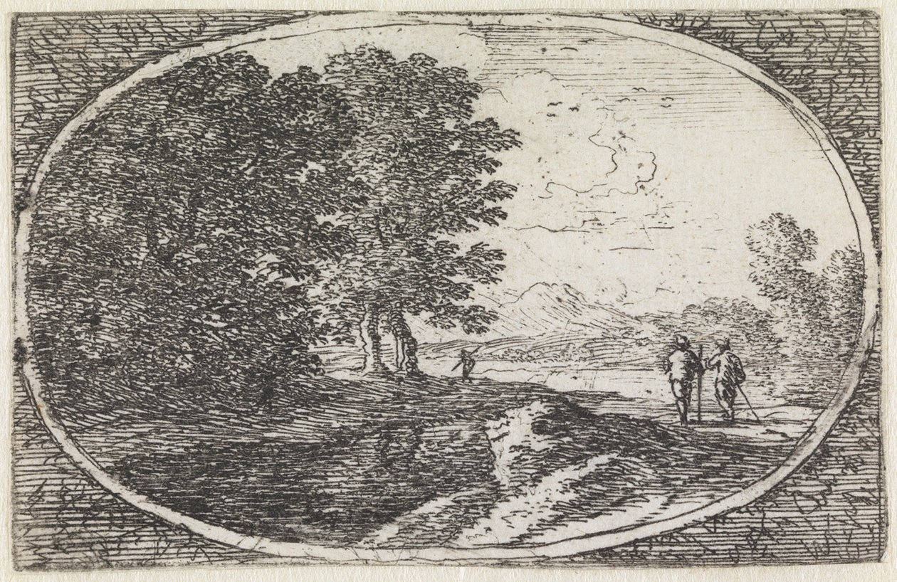 Landskab (nr. 20 fra serien: variae campestrum fantasiae) af Herman van Swanevelt