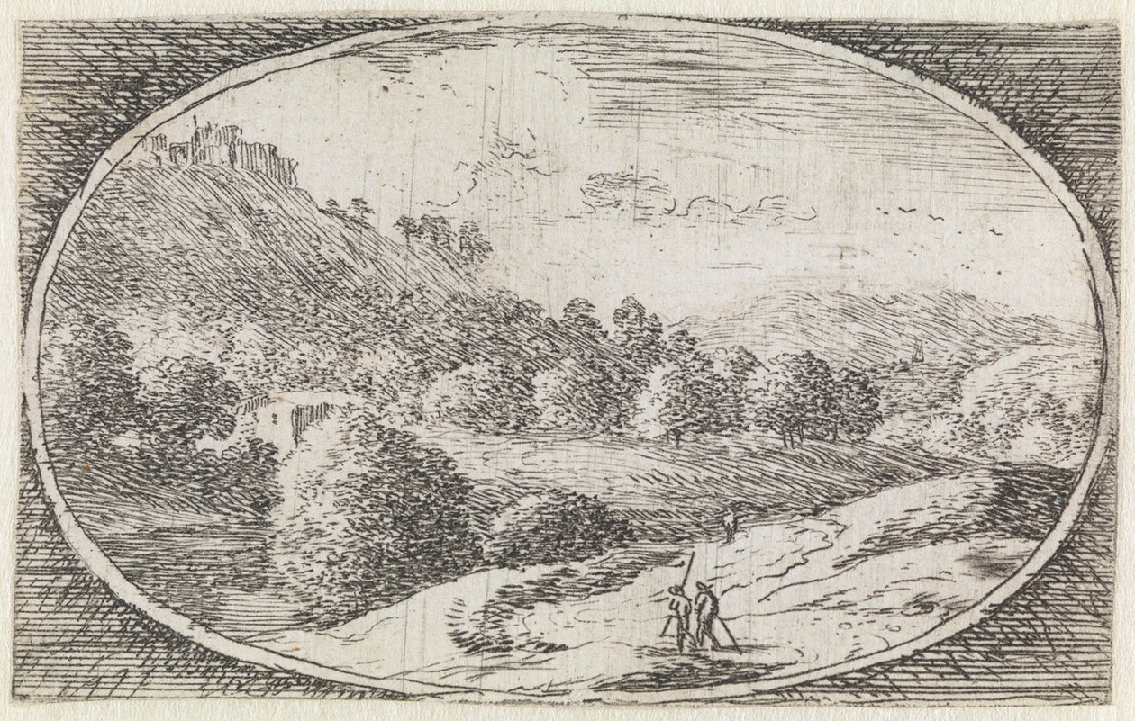 Landskab (nr. 22 fra serien: Variae Campestrum Fantasiae) af Herman van Swanevelt