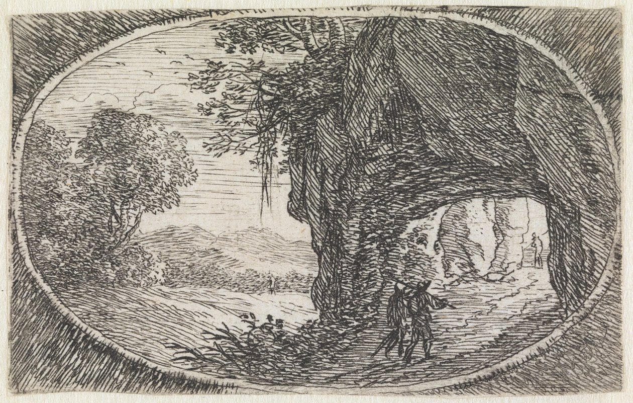Landskab (nr. 23 fra serien: Variae Campestrum Fantasiae) af Herman van Swanevelt