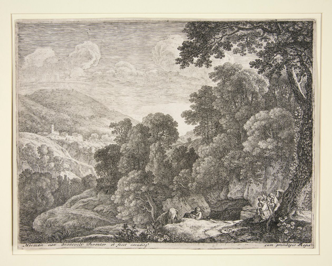 The Cave, fra sættet The Flight into Egypt af Herman van Swanevelt