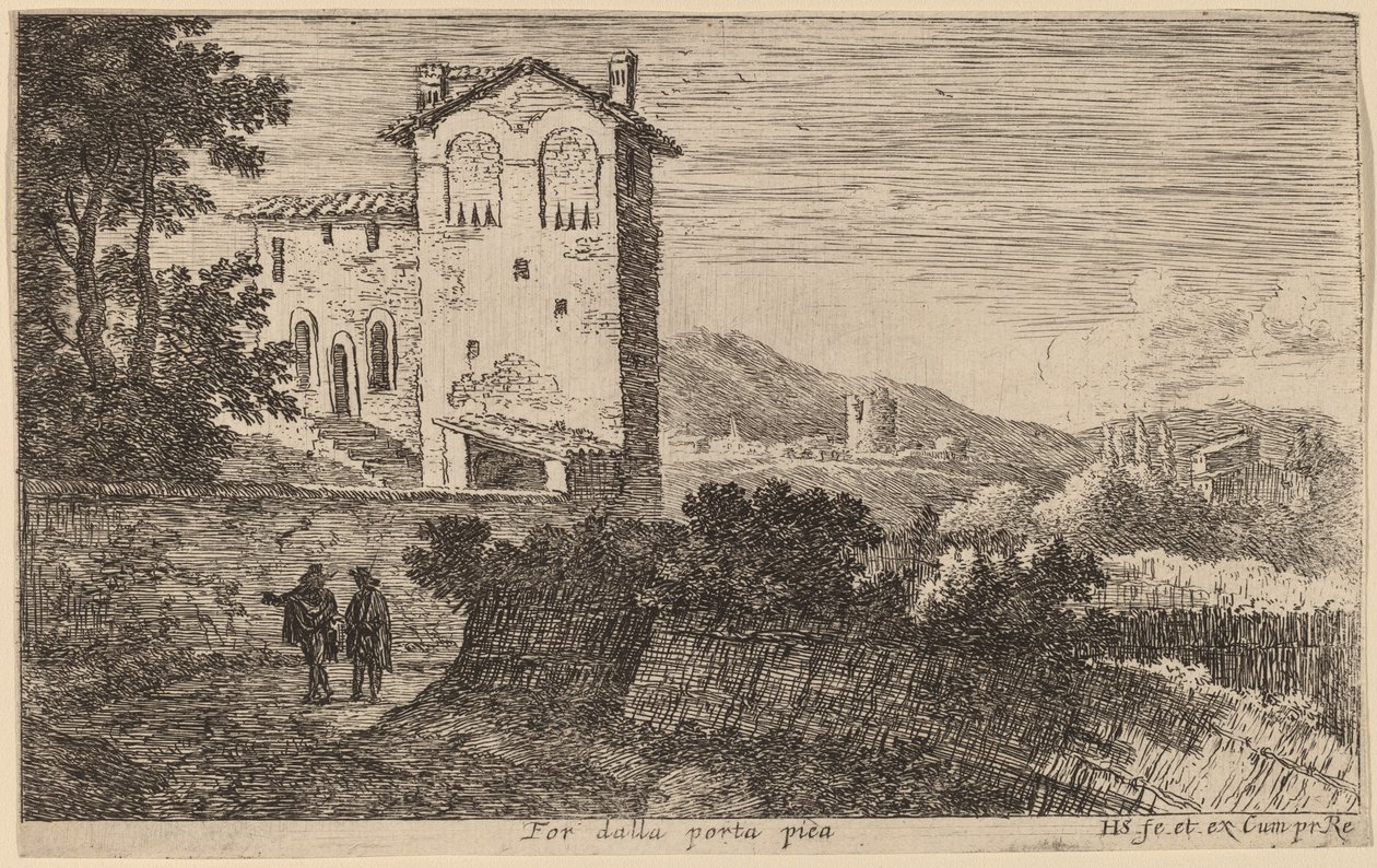 Villa udenfor Porta Pia af Herman van Swanevelt