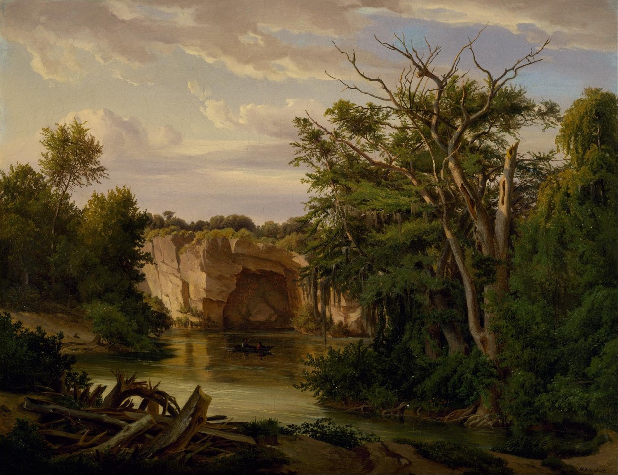 Hill Country Landskab af Carl Hermann Frederick Lungkwitz