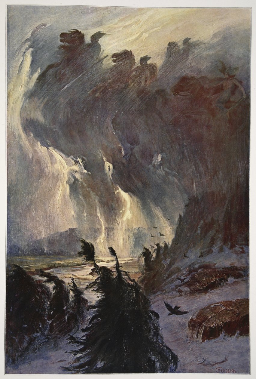 Ride of the Valkyries, 1906 af Hermann Hendrich