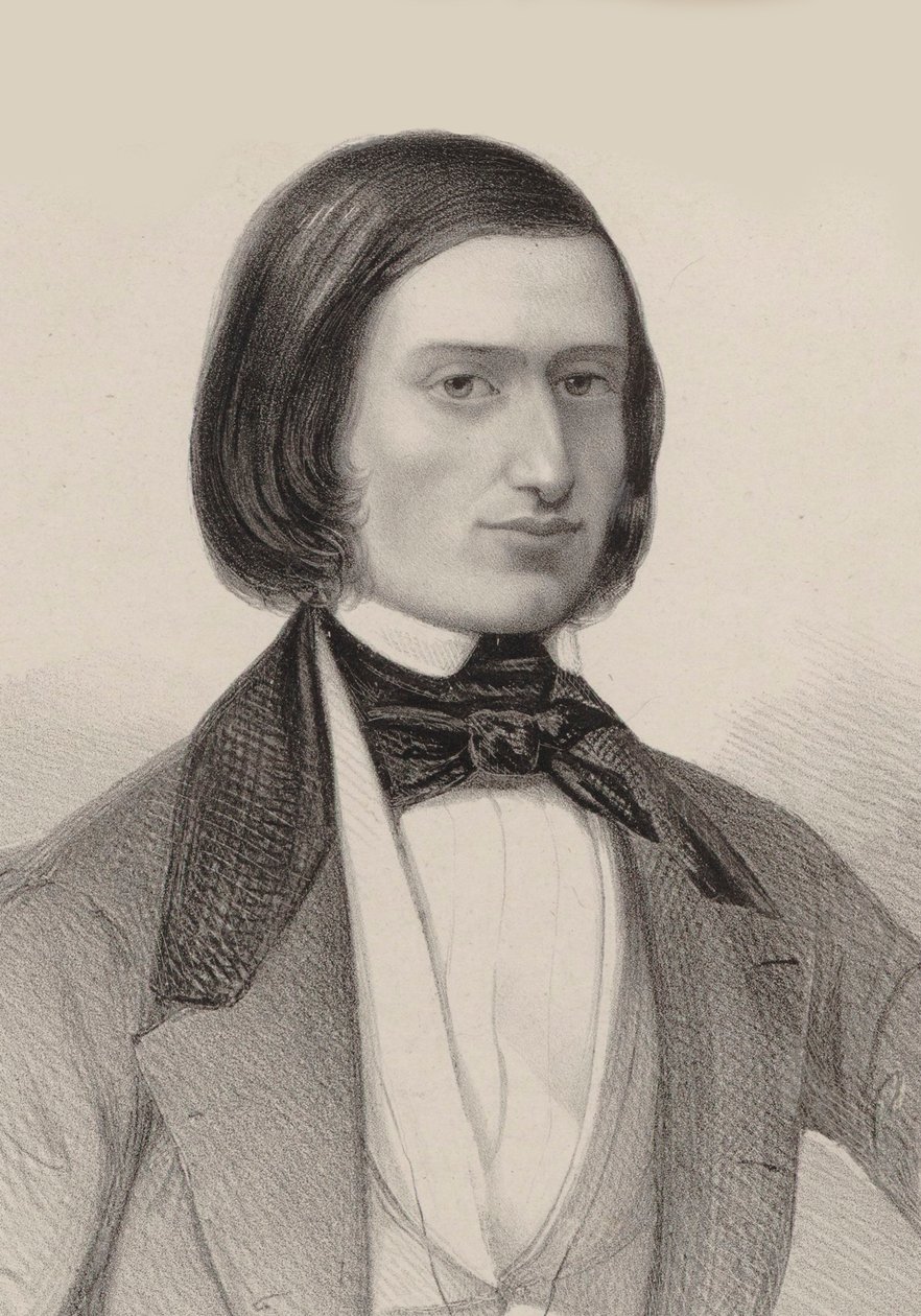 Portræt af Jacques Offenbach 1819-1880, 1846. af Hermann Raunheim