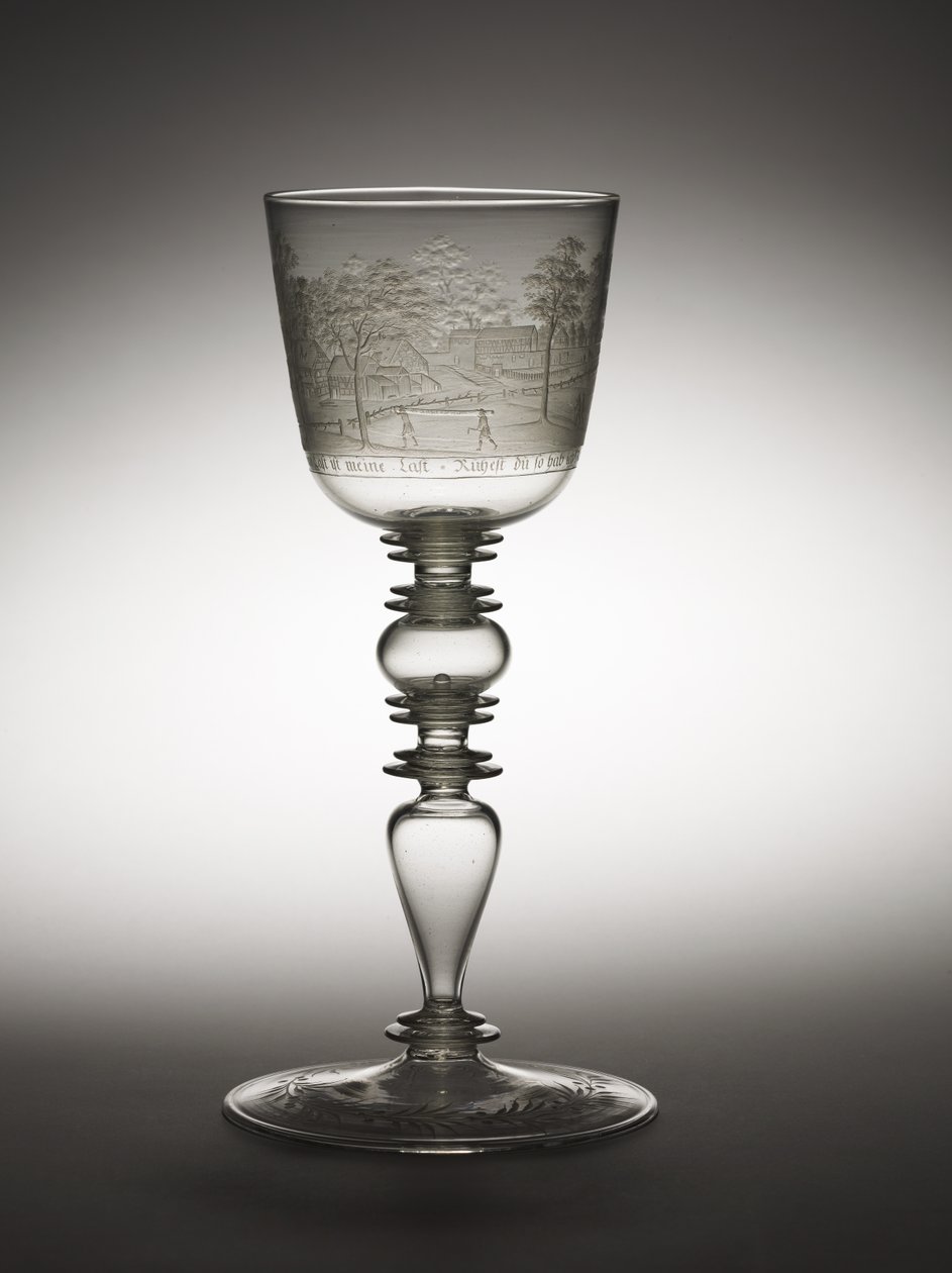 Pokal, ca. 1680 (glas) af Hermann Schwinger