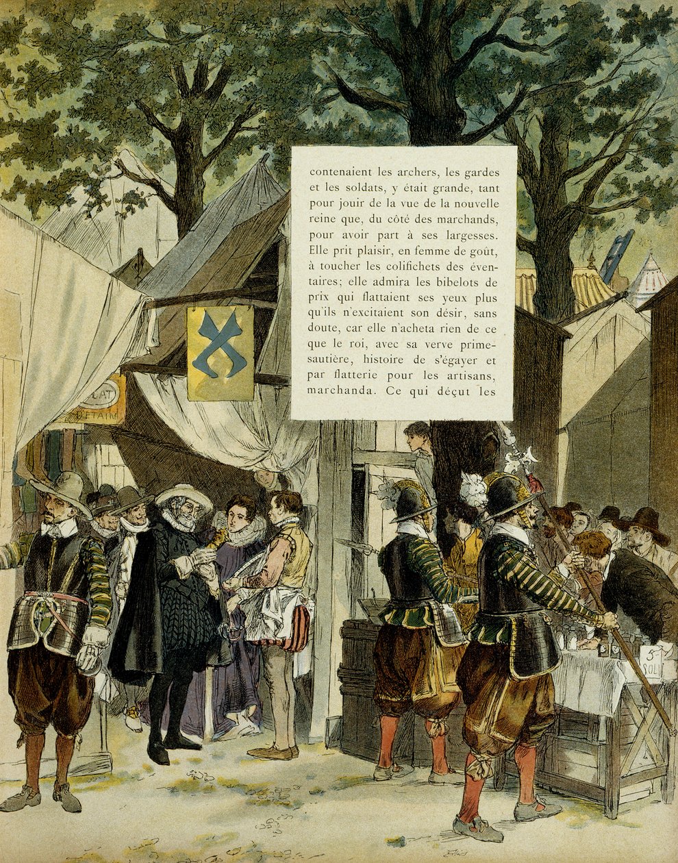 Henrik IV (1553-1610) på Saint Germains messe, efter sit ægteskab, den 16. december af Hermann Vogel