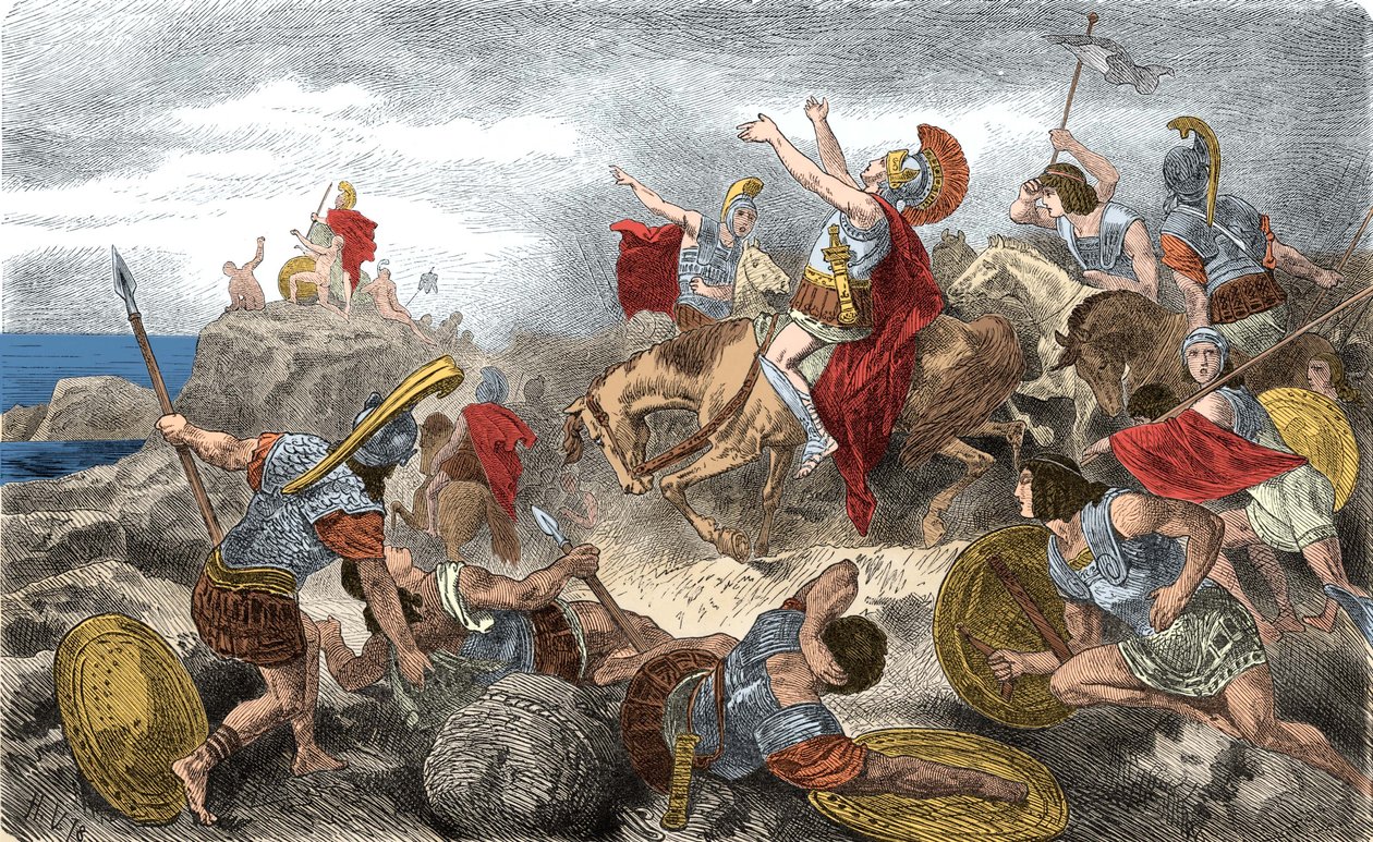 Xenophon trækker sig tilbage i Perisa af Hermann Vogel
