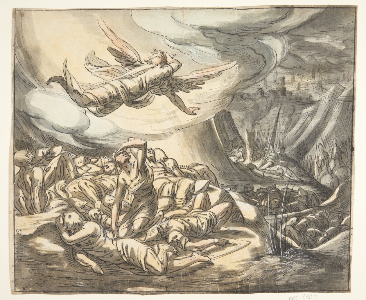 Engel med draget sværd. af Hermann Weyer