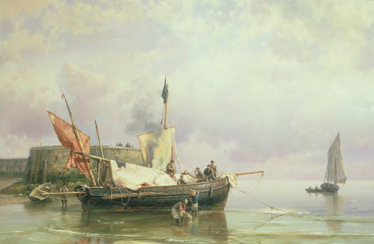 Marine Scene af Johannes Hermann Barend Koekkoek