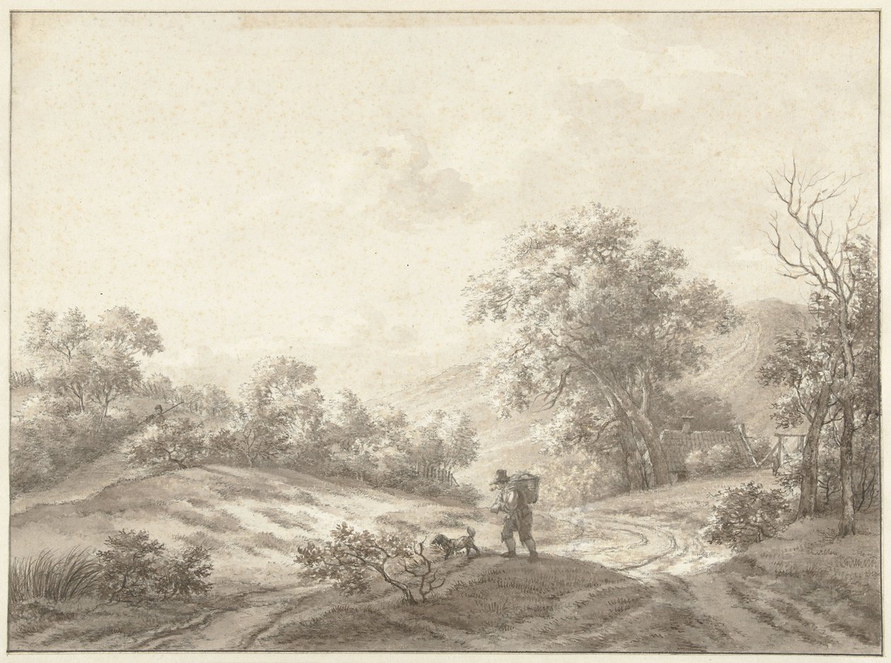 Klitlandskab ved Kraantje Lek over Haarlem af Hermanus van Brussel