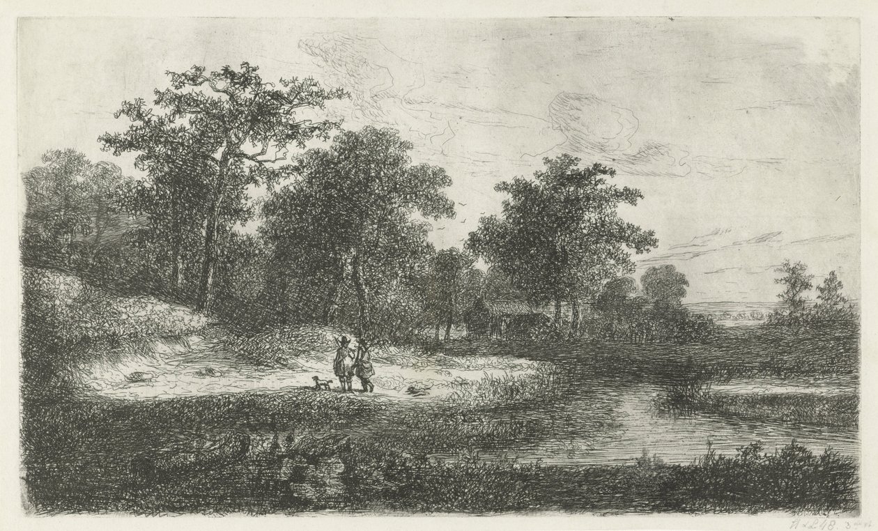 To jægere ved en ven af Hermanus Jan Hendrik van Rijkelijkhuysen