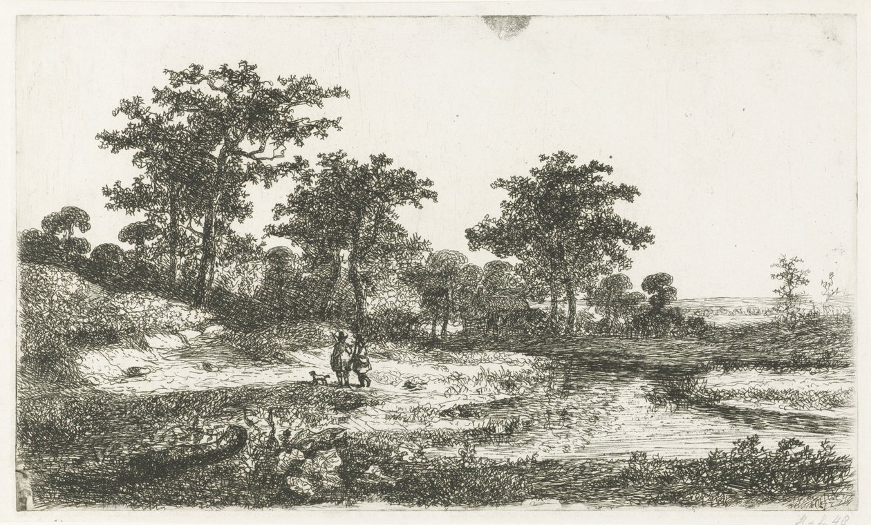 To jægere ved en ven af Hermanus Jan Hendrik van Rijkelijkhuysen