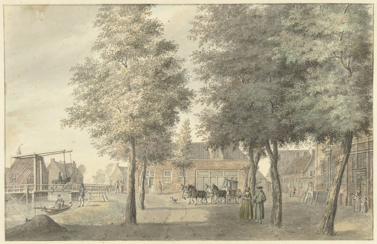 Plads i landsbyen Zuilen af Hermanus Petrus Schouten