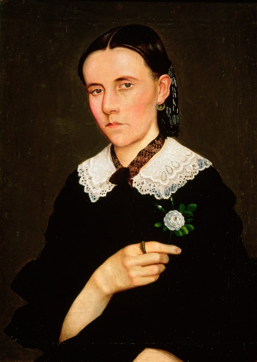 Portræt af en kvinde, 1861 af Hermenegildo Bustos