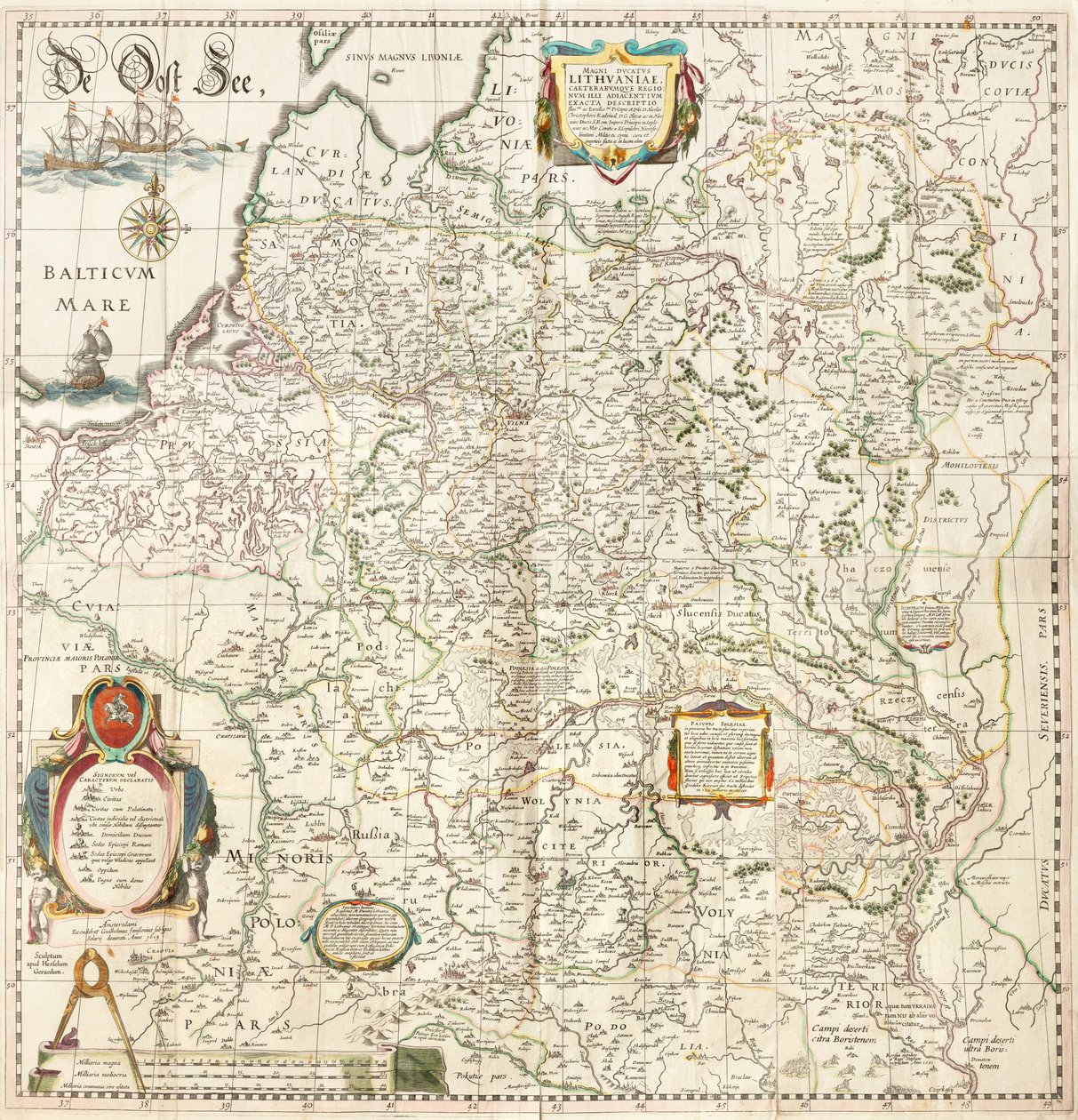 Storhertugdømmet Litauen og de andre lande der støder op til det af Hessel Gerritsz, Willem Janszoon