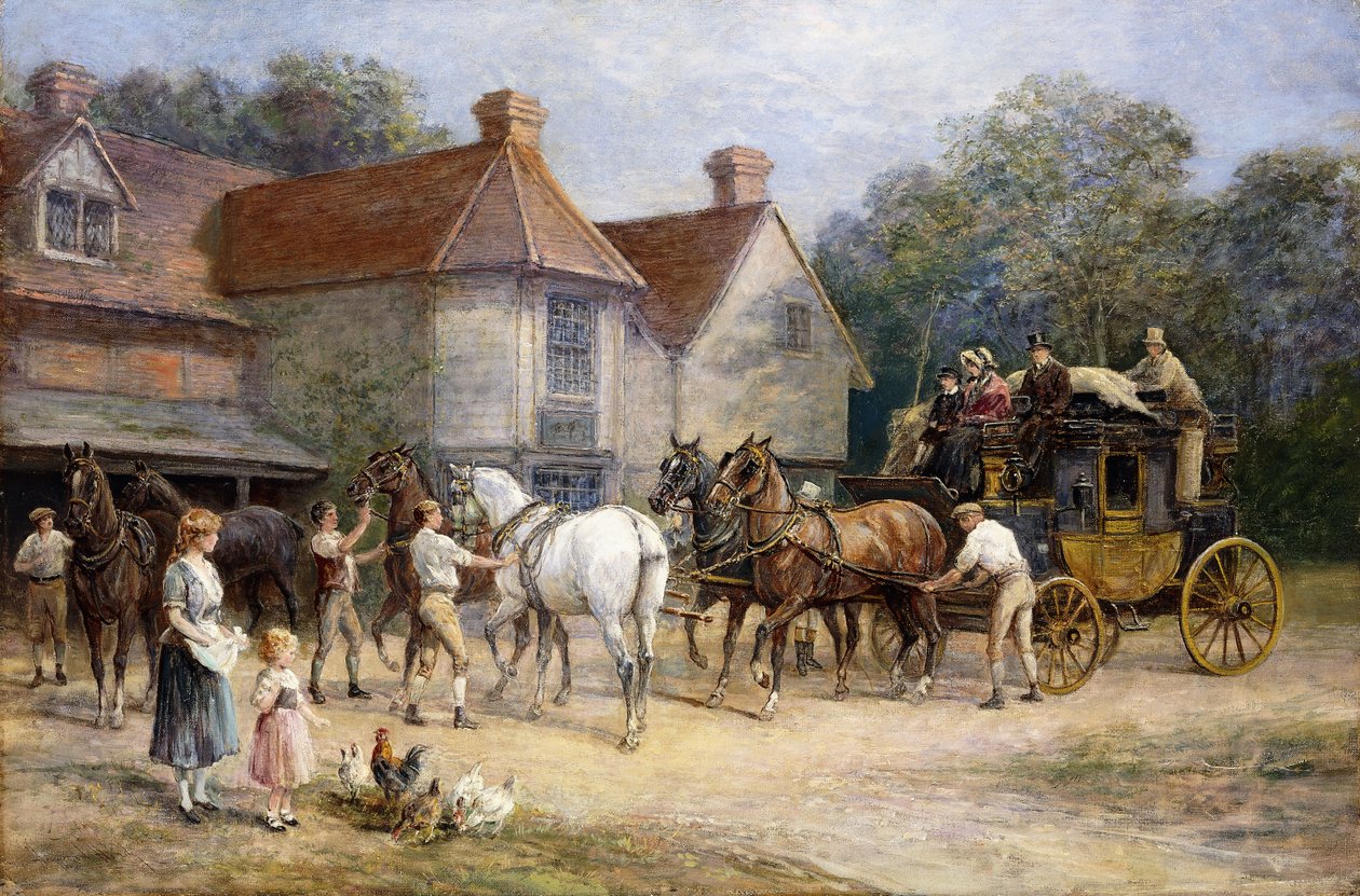 skiftende heste, af Heywood Hardy