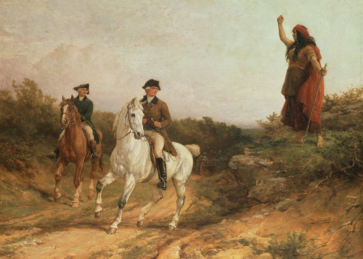 Meg Merrilies fra Keats digt Old Meg hun var sigøjner af Heywood Hardy